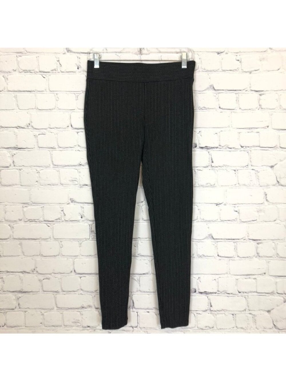 NWT LOFT Black Stripe Ponte Leggings Size S
